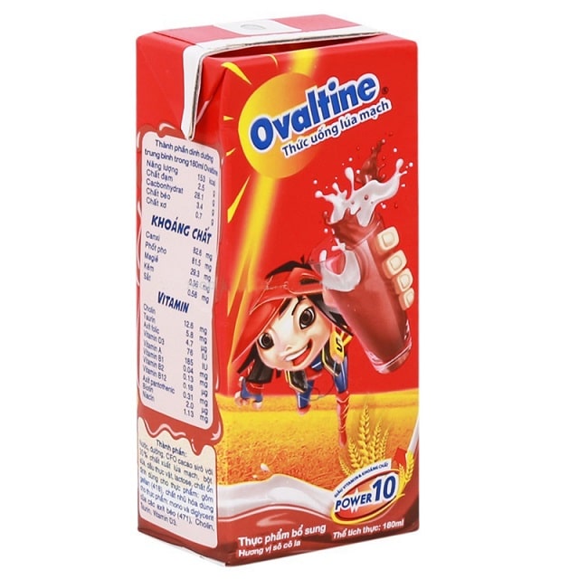 Thành phần dinh dưỡng có nhiều trong một hộp sữa Ovaltine